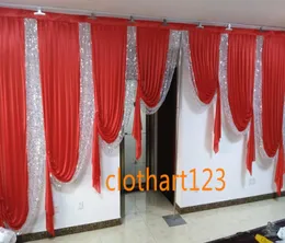 6m wide swags for backdrop designs wedding background stylist Party Curtain drapes Stage backdrop8696616