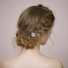 2019 New Wedding Party Headpieces With Crystals Rhinestones Hairpins Women Hair Jewelry Flower Bridal Hair Accessories DBHP5122127934