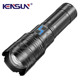 High Power LED Flashlight Super Bright Long Range Torch Readgeble Ultra Powerful Outdoor Tactical Hand Lamp Camping Lantern 240119