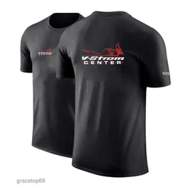 Men's T-shirts 2024 New Men V-strom Dl 650 Motorcycle Motorsport Team Cotton Short-sleeved Harajuku Summer Solid Color Fashion T-shirt Top 23vv