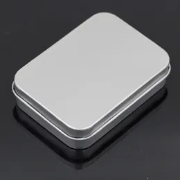 Ev Organizasyonu Boş Ambalaj Kutuları Yağ Daha Çakmak Hediye Seti Kılıfı Tin Plaka Konteyneri 8x6x2cm Depolama Kılıfları