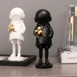 Banksys Deep SEA Drive Statuen Kunstharz Handwerk Heimdekoration Weihnachten Luxuriöses Geschenk Figur Ornament für Zimmer Schreibtisch Bücherregal 240129