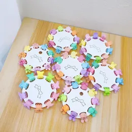 Hårtillbehör Barnprinsessan flätade Small Grab Clip Japan och Sydkorea Mini Flower Clips Huvudbonadslag