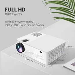 Проектор YERSIDA G6 FULL HD Native 1080P 5G WIFI Bluetooth Поддержка 4K Обновленный 10000 люмен 3D-проектор для просмотра фильмов на открытом воздухе для домашнего кинотеатра 240125