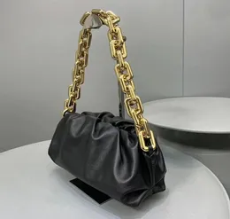 2020 العلامة التجارية الجديدة ناعمة حقيبة حقيقية من الجلد الحقيقي مع حقيبة يدوية للسلسلة المعدنية الكبرى للنساء Newbag555 Hualonglin BrandB5405689
