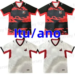 23 24 Ituanos FC Football Jersey Home Away Soccer Courcer Player Player Maillot de Foot Kits Camiseta Futbol Brazilian Itu sp Black Red River Forest West French