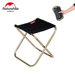 243G Mini Storage Fishing Chair Outdoor Aluminium Alloy Portable Folding Camping Stool Ultralight Picnic Furniture 240125