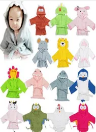 Хлопковые детские пижамы, забавные комбинезоны с 3D принтом животных, модный детский халат, зимний утолщенный теплый халат WY3885951877