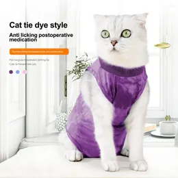 Костюмы для кошек, костюм для восстановления, регулируемый воротник, дышащий для женщин, после стерилизации после операции