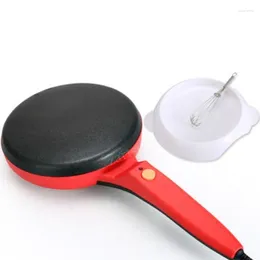 Macchina per il pane Mini elettrica Crepe Maker Pizza Pancake Teglia da cucina Piastra antiaderente per biscotti Macchina per cuocere involtini primavera cinesi