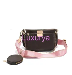 2020 S Women039S LEATHINE LEATHY ثلاث قطع بدلة الأزياء أكياس الكتف حقائب اليد Multi Pochette 3699375