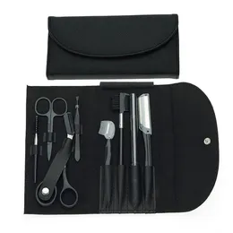 8 In 1 Man Eyebrow Trimming Kit Portable Tweezer and Scissor Set for Eyebrow Grooming Eyebrow Care Kit for Men Women 240124