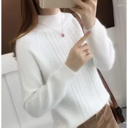 Women's Sweaters Fy1047 2024 Spring Autumn Winter Women Fashion Casual Warm Nice Sweater Woman Female OL Turtleneck