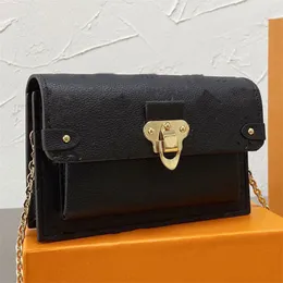 Borsa di design design a catena logo di alta qualità tela moda cerniera apertura e chiusura casual Joker mano polizza di carico borse a spalla diagonali da donna classico nero.