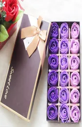 18 Stück Rosenseifen, Blumen verpackt, Hochzeitszubehör, Geschenke, Event, Partyartikel, Bevorzugung, Toilettenseife, duftende Badezimmer-Accessoires3742752