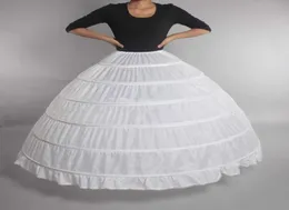 Ball Gown 6 Hoops Petticoat Wedding Crinoline Bridal Underskirt Layes Slip 6 Hoop Skirt Crinoline For Quinceanera Dress9880041