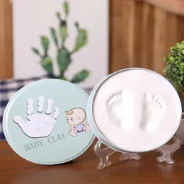 Urodzony Baby Hand Foot Drukuj Ręce Baby PO Ramka DIY Ręczny odcisk dłoni z okładką Parcipint Mud