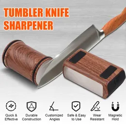 Tumbler Rolling Knife Sharpener avtagbar skärpning för fickköksknivar Che F Set 240123