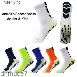 Sportsocken Anti-Rutsch-Fußballgriff verdickt atmungsaktiv rutschfest Fußball Erwachsene Kinder Outdoor-Radsocke WKSC