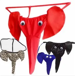 1PCS Men's Sexy Mini Brief Underpants Elephant Thongs Underwear Comfy Bikini Classic Briefs Male Panties Lover Gift 240124