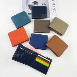 Bästa kvalitetsdesigner Korta plånböcker All Cowhide Luxury Women's Credit Card Holder Women Purse Fashion Leather Lyxig designer för kvinnor med låda