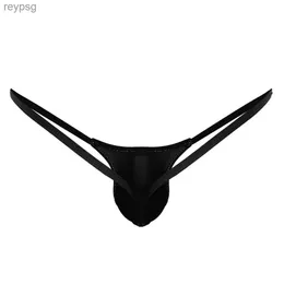 Briefs Panties Mens Bikini Thongs G-strings Male Sexy Calzoncillos Thong Lingerie Bulge Pouch Underwear Erotic YQ240215