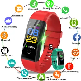 Relógios inteligentes Fábrica Atacado ID115 PLUS Pulseira Esportiva Inteligente Bluetooth Pulseira Monitor de Freqüência Cardíaca Fitness Tracker Band Watch para IOS Android Phones