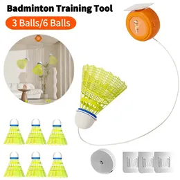 Badminton Trainer Practice Equipment SelfStudy Rebound Device for Kids Adult Indoor Outdoor Exercise 240202