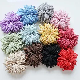 Party Supplies 100pcs Round Threaded Nylon Elastic Hair Band Rope Tie Ponytail Ring For Kids Girls Dia 3cm Accessories