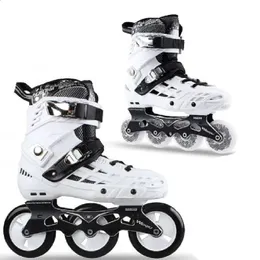 3 Räder Geschwindigkeit 4 Räder Slalom Inline Skates Schuhe für Erwachsene Rollschuhlaufen Patines Schule Jungen Mädchen 80 mm 100 mm Rollsneaker 240127