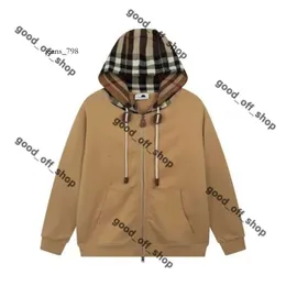 Burbery Mens 스웨트 셔츠 Burberies Burbreries 디자이너 Hoodie Tide 남자 브랜드 후드 스웨터 풀오버 클래식 격자 무늬 소설 MMS T 셔츠 CP 26