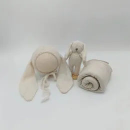 Born Pography Props Set di bambole Animali lavorati a mano Bunny Bear Baby Po Accessori da studio 240125