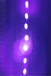 Perline di luce viola concave da 5 mm con foro passante, diodo LED a parte superiore piatta