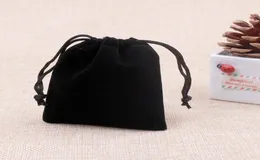 Velvet Jewelry Pouches 5x7cm Black Gifts Bags String Jewelry Bags Jewelry Packageing Cases Christmas Gift Pouches9890734