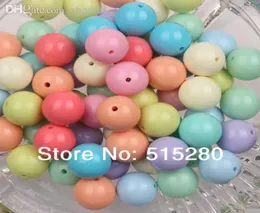 Whole20mm Hafif Karışık Renk Tıknaz Gumball Boncuklar Akrilik Katı Boncuklar Kolye Takı için Bubblegum DIY4269572