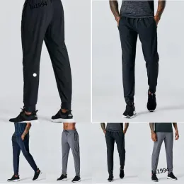 2024 Yoga LL Мужские длинные брюки для бега дизайнерские мужские спортивные костюмы для йоги Открытый городской пот Yogo Тренажерный зал Карманы LL Спортивные штаны Брюки Мужские повседневные эластичные пояса для фитнеса LU