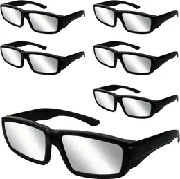 Confezione da 6 occhiali per eclissi solare - ISO 12312-2:2015(E) certificati CE, occhiali per eclissi in plastica resistente per la visione diretta del sole