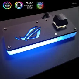 Computer Coolings Rog Podwozie zasilanie przycisku MSI Przełącznik zewnętrzny 5V Argb 3pin Aura Sync