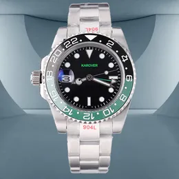 Moda de luxo relógios homens de alta qualidade 40mm automático clássico deslizamento fecho unidirecional safira natação multifunções negócios relógios de pulso