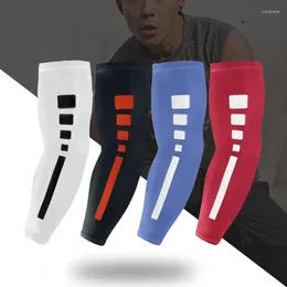 Joelheiras 2 peças de secagem rápida proteção UV mangas de braço de corrida basquete futebol fitness armguards esportes ciclismo aquecedores