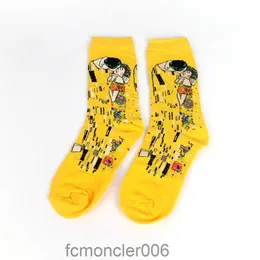 Male Socks Oil Funny Sock Gogh Mural World Famous Painting Series Fashion Retro Women New Personality Art Man Summer 8Z2D