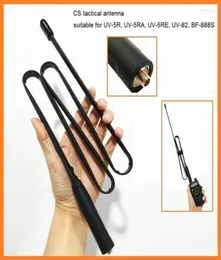 Тактическая антенна для рации CS для Baofeng UV5R UV82 SMA, разъем VHF UHF 144430Mh, складная радиолюбительская радиостанция CB Radio3991925