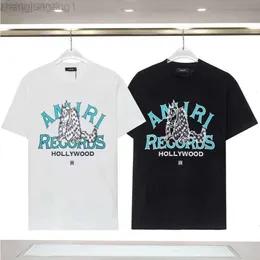 24SS Designer Amris T-Shirt Chaopai 2024 Neues, mit Buchstaben bedrucktes, klassisches T-Shirt mit Tierdruck für Männer und Frauen, Paar, kurze Ärmel