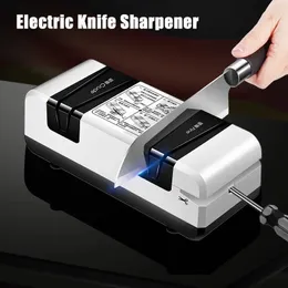 Afiador de faca elétrico multifuncional, corte automático para chaves de fenda, tesouras, facas rápidas 240123