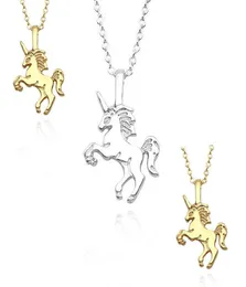 Schöne Einhorn-Anhänger-Halskette für Mädchen, kleine Einhorn-Schlüsselbeinkette, Halskette, Halsreifen, Tierschmuck9738616