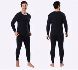 Men's Thermal Underwear Plus Size L-4XL 2024 Autumn Winter Men Thicken Long Johns Soft Warm Suits Shirt Pants 2 Pieces Set