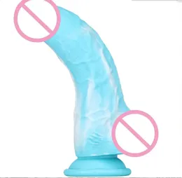 Dong realistico per pene in silicone con ventosa, sensazione di pelle per le donne, masturbazione, giocattoli del sesso anale per adulti S3330 240130