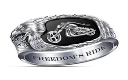 NEW HIP HOP Big Rings for Men Rock Style Viking India Steampumk Silver Color Cowboy Motorcycle Association Associory Gifts Jewelry6312044