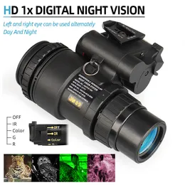 Sports Outdoor New Multi functional 1X Digital Night Vision Instrument Infrared Night Vision Instrument PVS-18 Day Night Dual Use