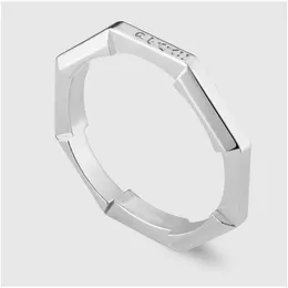 Модное кольцо Кольцо из стерлингового серебра 925 пробы Кольца Link to Love Кольца-гвоздики для мужчин и женщин Партия Свадебные обручальные украшения подарок для любителей
